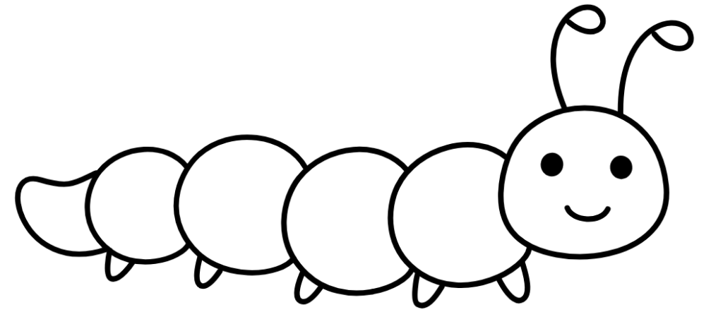 Raupe die schnell krabbelt