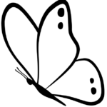 Schmetterling der schnell fliegt